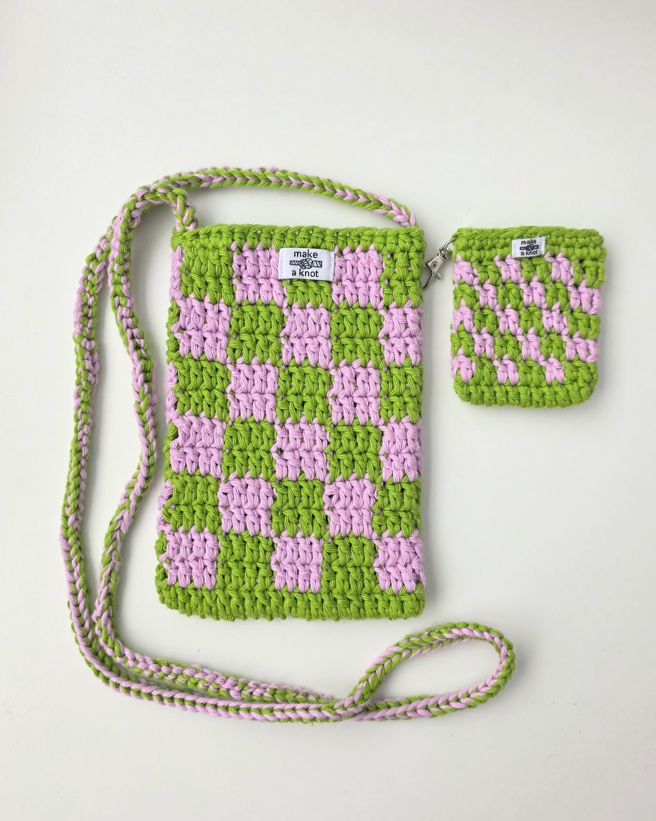 Checkered Phone Bag & Mini pouch